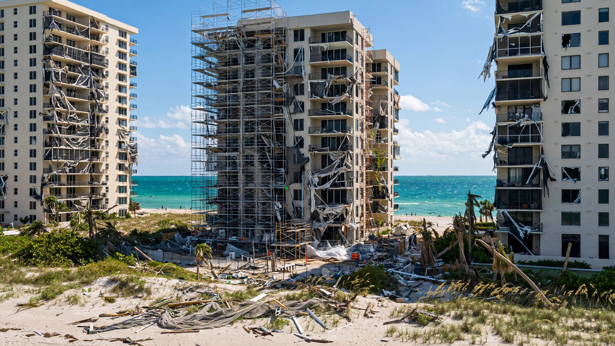 Florida condominium towers documented during an appraisal